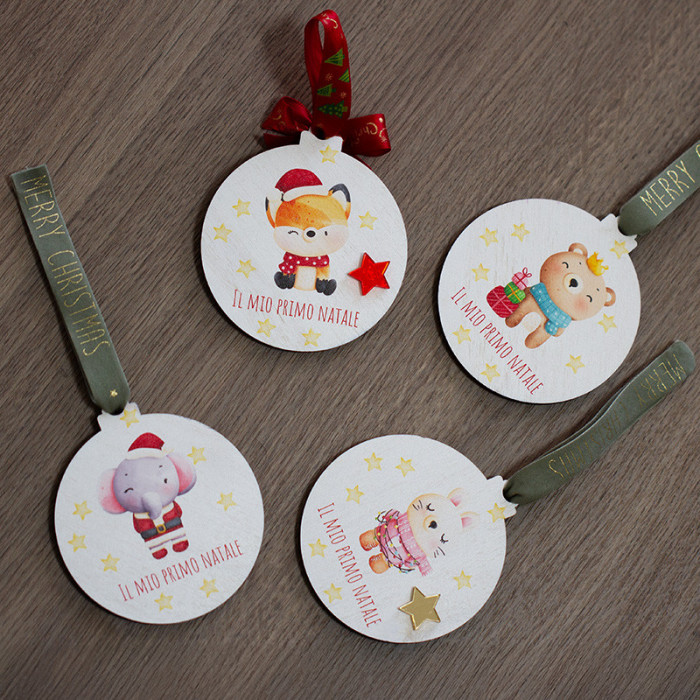 Decorazione in legno "Il mio primo Natale"